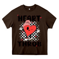 Chocolate Brown heart throb Heavy Core Tee - MaliasSmallBusiness