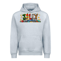 Heather Grey Christmas Jolly Teacher Urban Hoodie - Artiststas