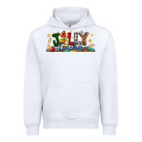 White Christmas Jolly Teacher Urban Hoodie - Artiststas