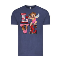 Vintage Denim valentine's day cupid love Vintage Tee - RanaPortraitStore