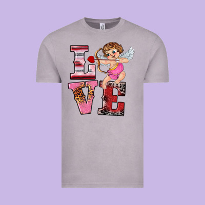 Valentine's Day Cupid Love Vintage Tee Designed By Ranaportraitstore