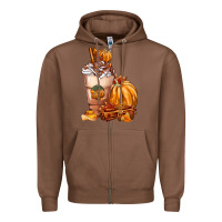 Chestnut Pumpkin Spice Coffee Zipper Hoodie - FaDigitalArtStudio