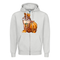 Pumpkin Spice Coffee Zipper Hoodie | Teevron