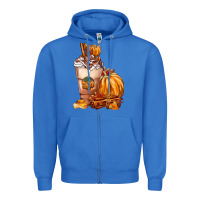 True Royal Pumpkin Spice Coffee Zipper Hoodie - FaDigitalArtStudio