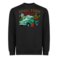 Black small town christmas Heavyweight Sweatshirt - CowGirlArtShop