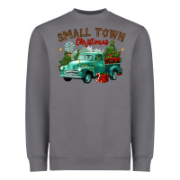Storm small town christmas Heavyweight Sweatshirt - CowGirlArtShop