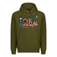Army Green Trust in the lord with all your heart Premium Hoodie - FaDigitalArtStudio