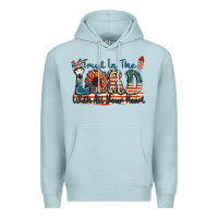 Blue Mist Trust in the lord with all your heart Premium Hoodie - FaDigitalArtStudio