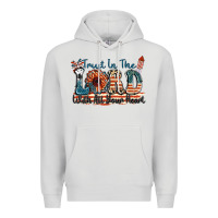 Dove Grey Trust in the lord with all your heart Premium Hoodie - FaDigitalArtStudio