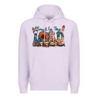 Lilac Trust in the lord with all your heart Premium Hoodie - FaDigitalArtStudio