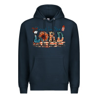 Navy Trust in the lord with all your heart Premium Hoodie - FaDigitalArtStudio