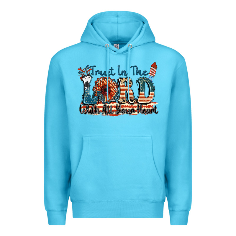 Trust In The Lord With All Your Heart Premium Hoodie by FaDigitalArtStudio | Teevron
