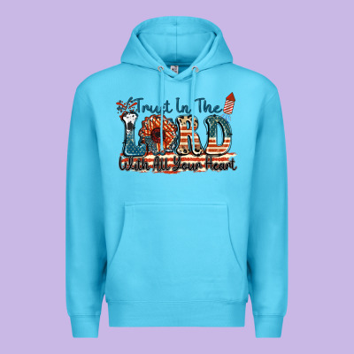 Trust In The Lord With All Your Heart Premium Hoodie Designed By Fadigitalartstudio