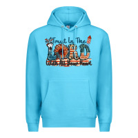 Ocean Blue Trust in the lord with all your heart Premium Hoodie - FaDigitalArtStudio