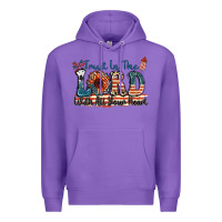 Purple Trust in the lord with all your heart Premium Hoodie - FaDigitalArtStudio