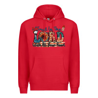 Red Trust in the lord with all your heart Premium Hoodie - FaDigitalArtStudio