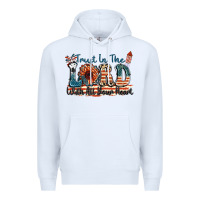 White Trust in the lord with all your heart Premium Hoodie - FaDigitalArtStudio