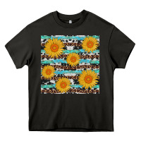 Asphalt sunflower western seamless revize Heavy Core Tee - AdoDesignShop