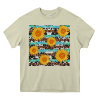 Mossy sunflower western seamless revize Heavy Core Tee - AdoDesignShop