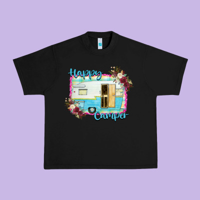 Happy Camper With Flowers Urban Heavy Tee Designed By Bettercallsaul