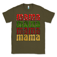 Army Green Christmas mama Classic Tee - BarkalooDesign