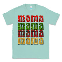 Seafoam Christmas mama Classic Tee - BarkalooDesign