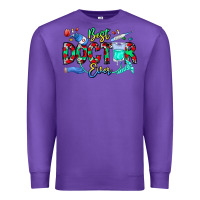 Purple Best Doctor Ever Premium Sweatshirt - CowhideDigitalArt
