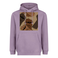 Lavender melanin raised fist seamless pattern Heavyweight Hoodie - BundleAndBundleShop