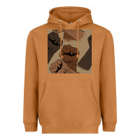 Meerkat melanin raised fist seamless pattern Heavyweight Hoodie - BundleAndBundleShop