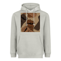 Moon Dust melanin raised fist seamless pattern Heavyweight Hoodie - BundleAndBundleShop