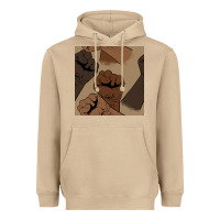 Mushroom melanin raised fist seamless pattern Heavyweight Hoodie - BundleAndBundleShop
