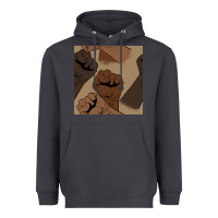 Smoke melanin raised fist seamless pattern Heavyweight Hoodie - BundleAndBundleShop