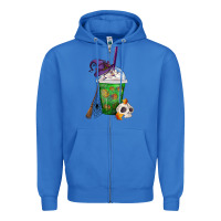 True Royal Halloween Spooky Pumpkins Frappe Zipper Hoodie - FaDigitalArtStudio