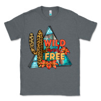 Charcoal Heather Wıld and Free Classic Tee - JahusDesignShop