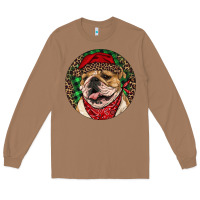 Toasted Coconut Christmas English Bulldog Long Sleeve Tee - RanaPortraitStore
