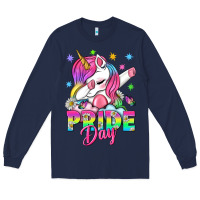 Navy Pride Day LGBTQ+ Long Sleeve Tee - NancyCooperArtShop