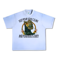 Grape Ice Keep Your Soul Clean And Your Boots Dırty Cowgirl Boots Urban Heavy Tee - Bettercallsaul