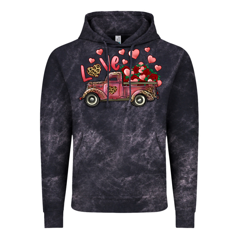 Love Truck With Roses And Leopard Vintage Hoodie by RanaPortraitStore | Teevron