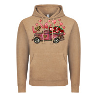 Vintage Coffee love truck with roses and leopard Vintage Hoodie - RanaPortraitStore