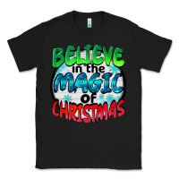 Black believe in the magic of christmas Classic Tee - BarkalooDesign