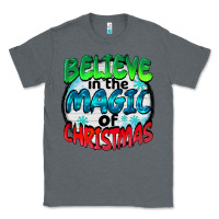Charcoal Heather believe in the magic of christmas Classic Tee - BarkalooDesign
