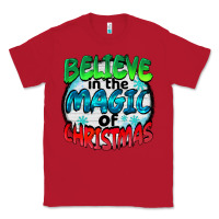 Red believe in the magic of christmas Classic Tee - BarkalooDesign