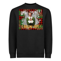 Black omg santa i know him elf Heavyweight Sweatshirt - CowGirlArtShop