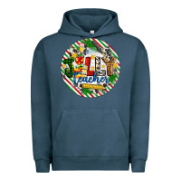 Pigment Midnight Navy Christmas Jolly Teacher Urban Hoodie - Artiststas