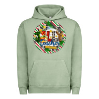 Pigment Oil Green Christmas Jolly Teacher Urban Hoodie - Artiststas