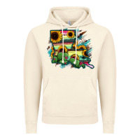 Vintage Artic Louisiana Map Sunflower Cactus Serape Vintage Hoodie - RanaPortraitStore