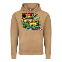 Vintage Camel Louisiana Map Sunflower Cactus Serape Vintage Hoodie - RanaPortraitStore