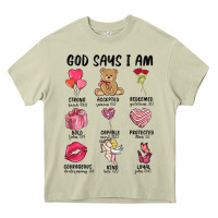 Mossy god says i am valentine's day Heavy Core Tee - MaliasSmallBusiness