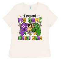 Bone i paused my game for mardi gras Ladies Tee - MaliasSmallBusiness