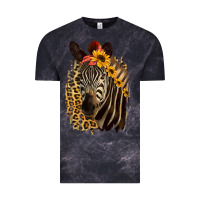 Cloud Black Zebra With Sunflowers Vintage Tee - Bettercallsaul